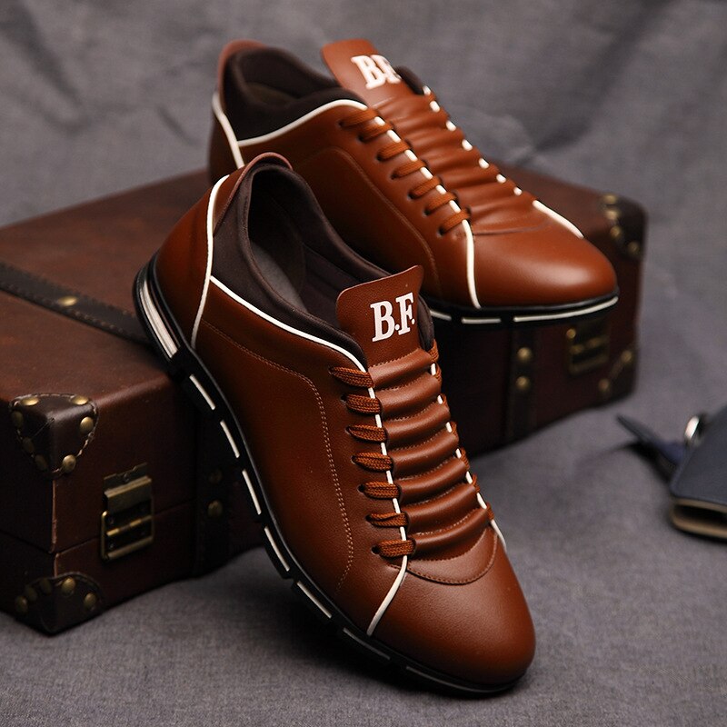 Hommes Formelles en Cuir Véritable Chaussures – Confort et Élégance - Marron