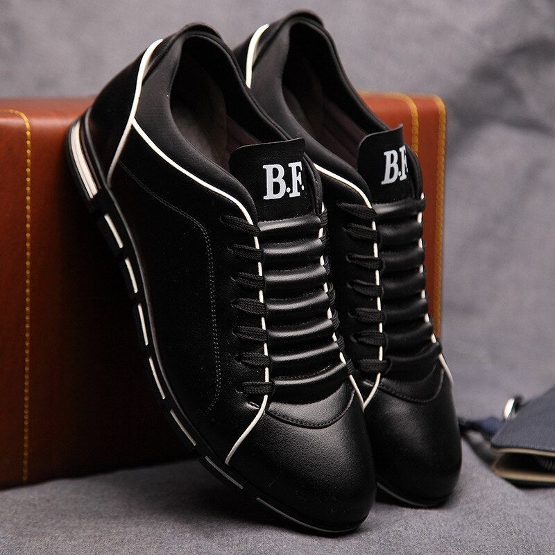 Hommes Formelles en Cuir Véritable Chaussures – Confort et Élégance - Noir