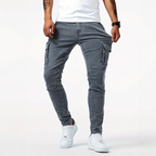 Jean cargo extensible pour hommes – Pantalon décontracté ajusté en denim - image 4