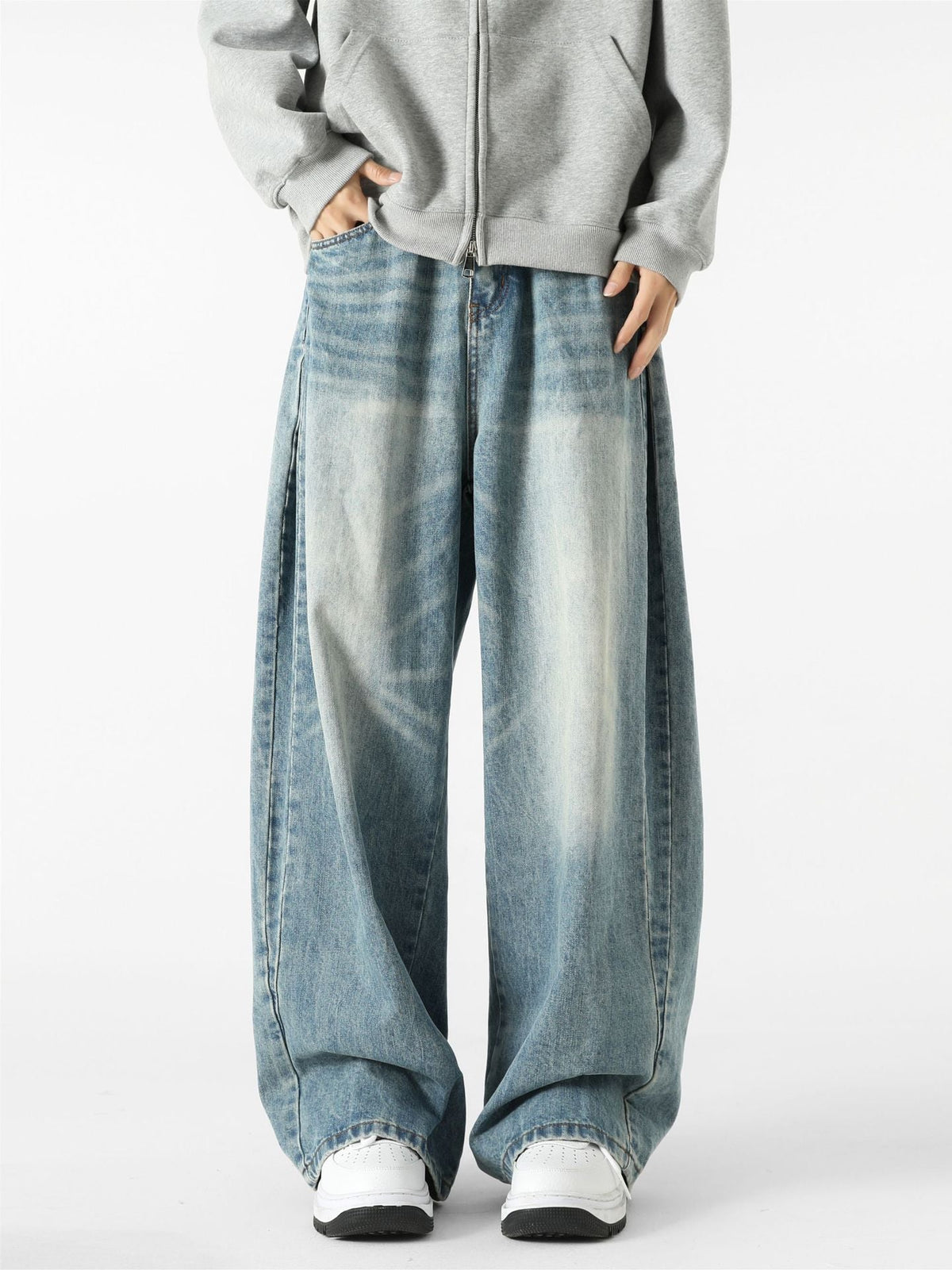 Jean Large et Stylé pour Hommes – Pantalon Décontracté en Denim - image 6