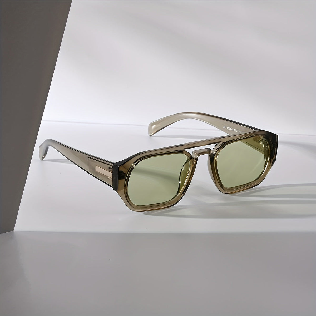 Lunettes à double pont pour hommes - Vert