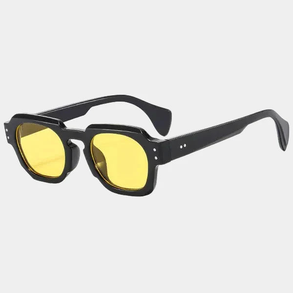Lunettes de soleil homme carrées - Jaune