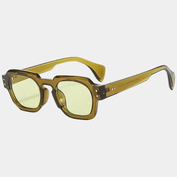 Lunettes de soleil homme carrées - Vert