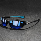 Lunettes de soleil homme rectangulaires - Bleu