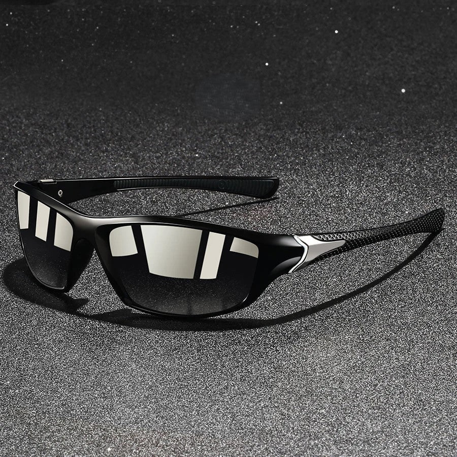 Lunettes de soleil homme rectangulaires - Noir