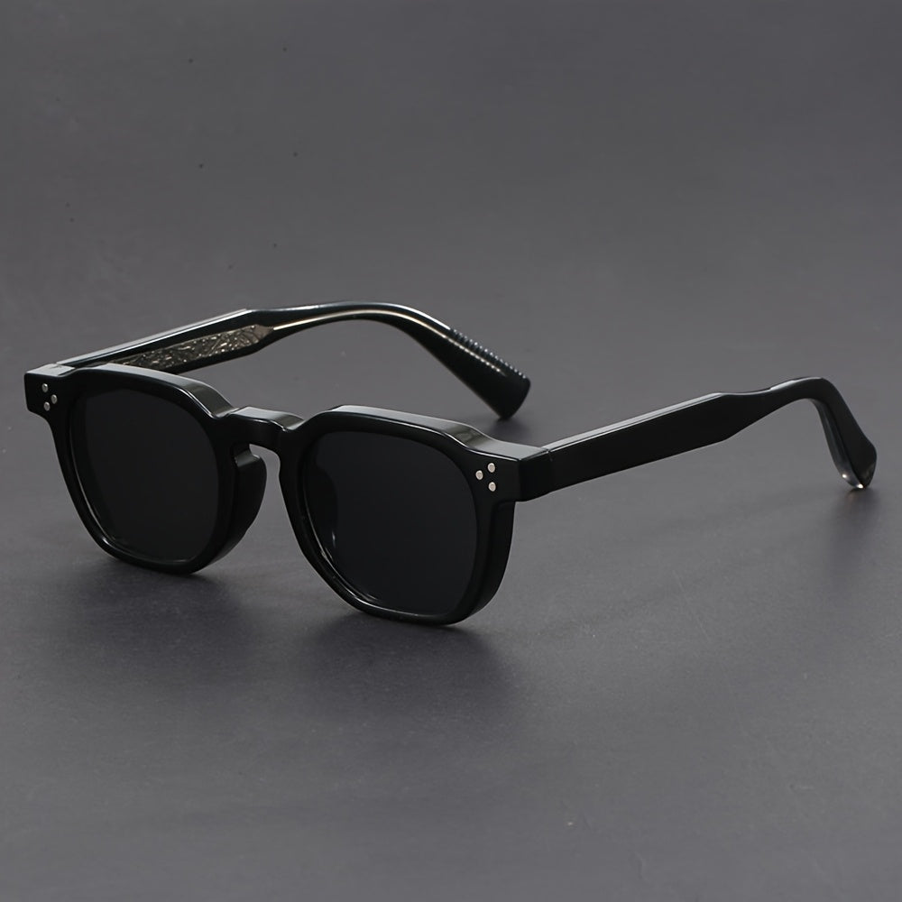Lunettes de soleil homme rétro - Noir