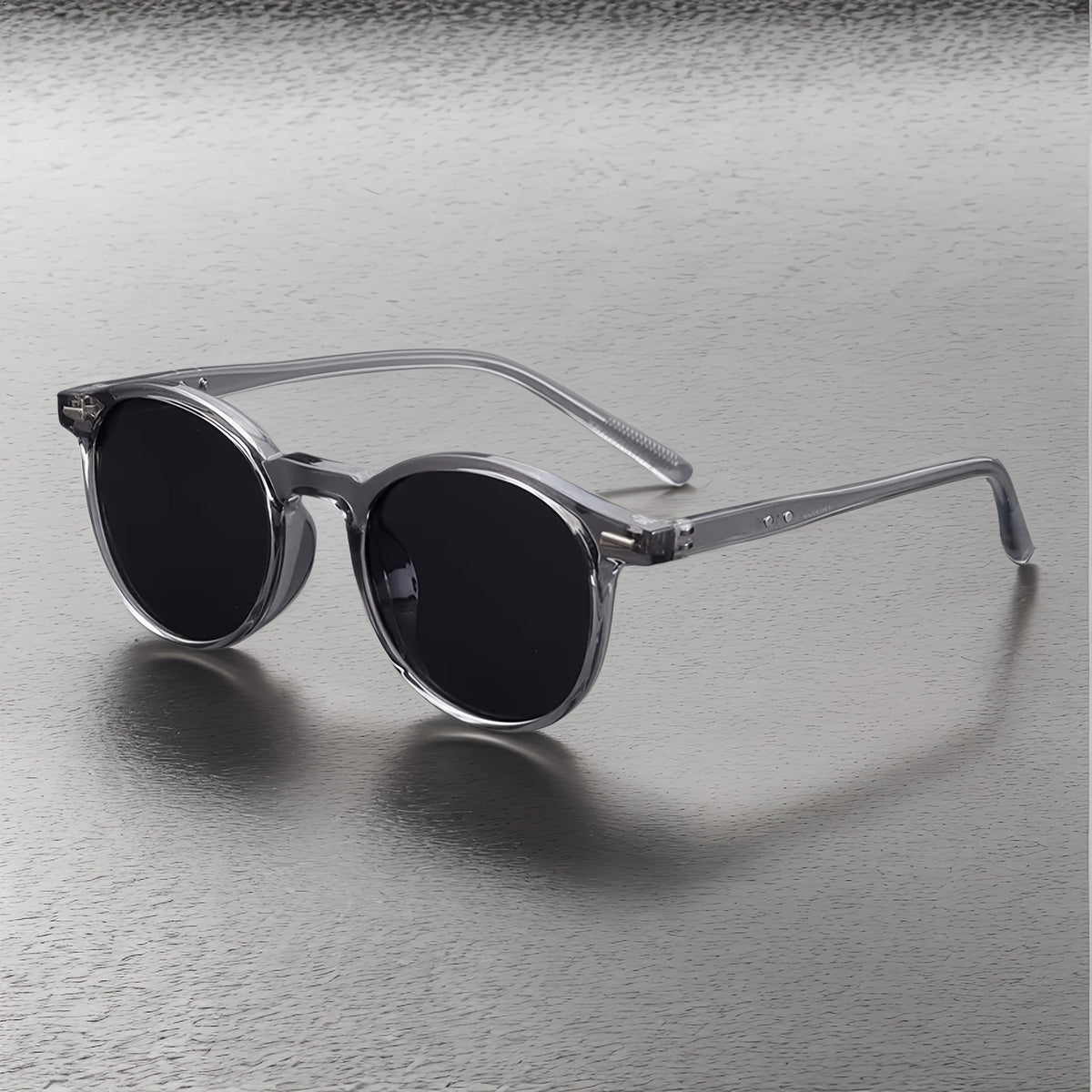 Lunettes de soleil homme rondes - Gris