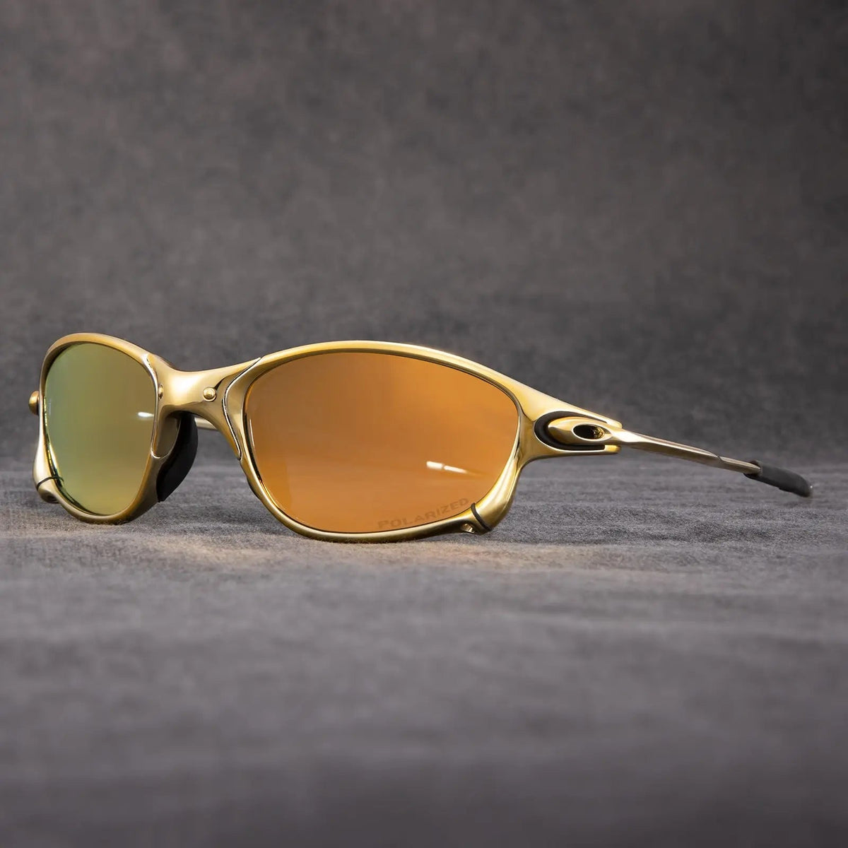 Lunettes de soleil homme sport - Or