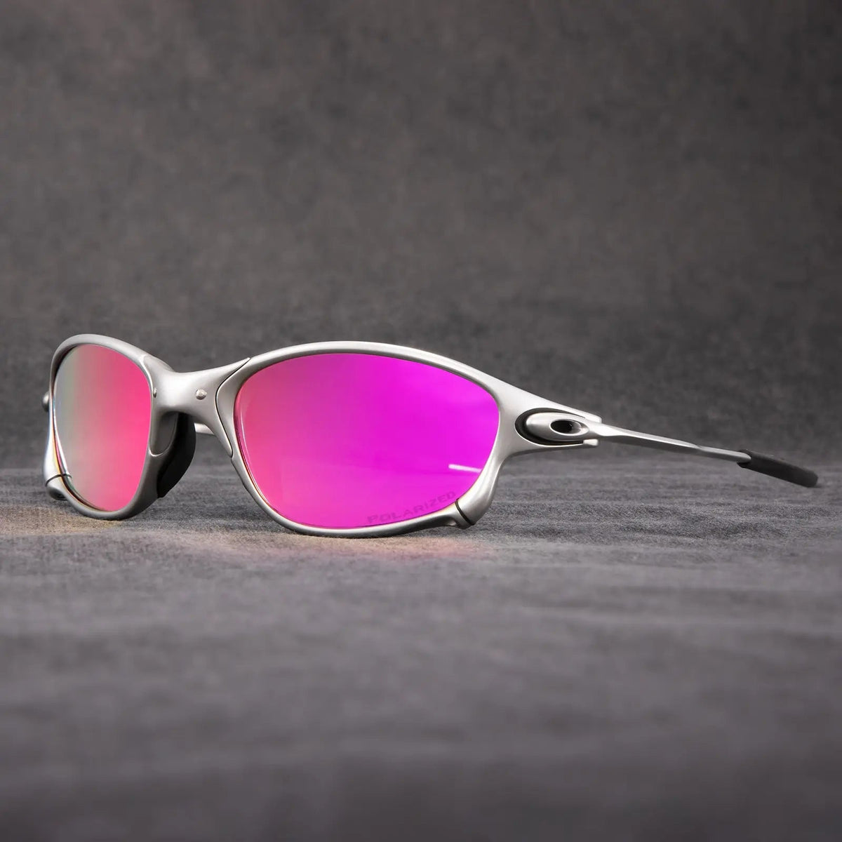 Lunettes de soleil homme sport - Rose & Argent