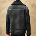 Manteau d’Hiver en Suède Premium pour Homme Ceinture – Manteau Chaud eStylé - image 2