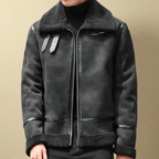 Manteau d’Hiver en Suède Premium pour Homme Ceinture – Manteau Chaud eStylé - image 4
