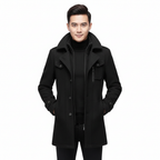 Manteau en Laine Double Couche Premium pour Homme – Pardessus Épais à Boutonnage Simple - image 2