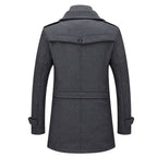 Manteau en Laine Double Couche Premium pour Homme – Pardessus Épais à Boutonnage Simple - image 12