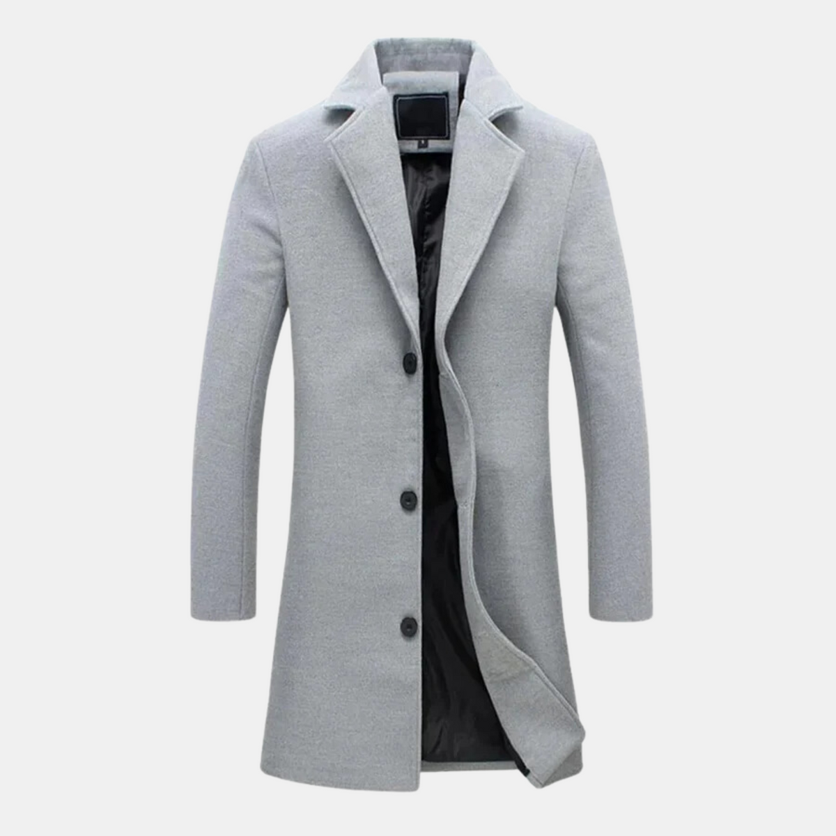 Manteau long d'hiver chaud et durable pour hommes - Gris