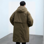 Manteau Trench Long pour Homme avec Capuche – Vêtement Chaud Isolé pour Temps Froid - image 3