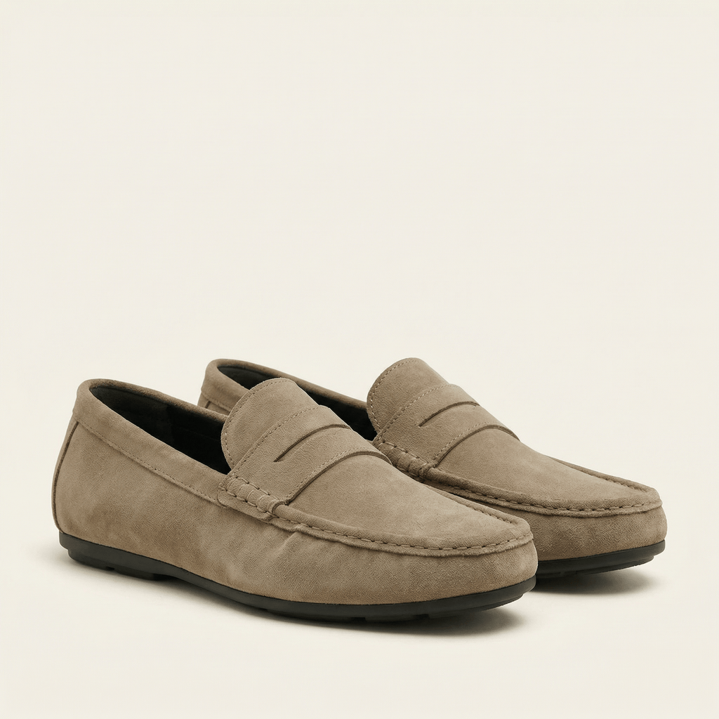 Mocassin à Barette en Cuir Suédé - image 2