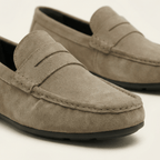 Mocassin à Barette en Cuir Suédé - image 3