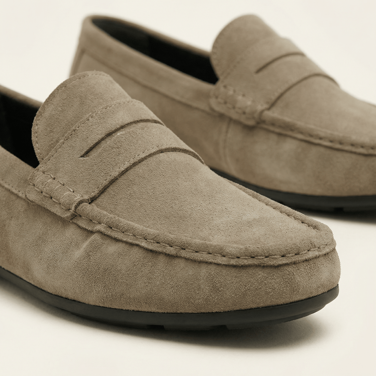 Mocassin à Barette en Cuir Suédé - image 3