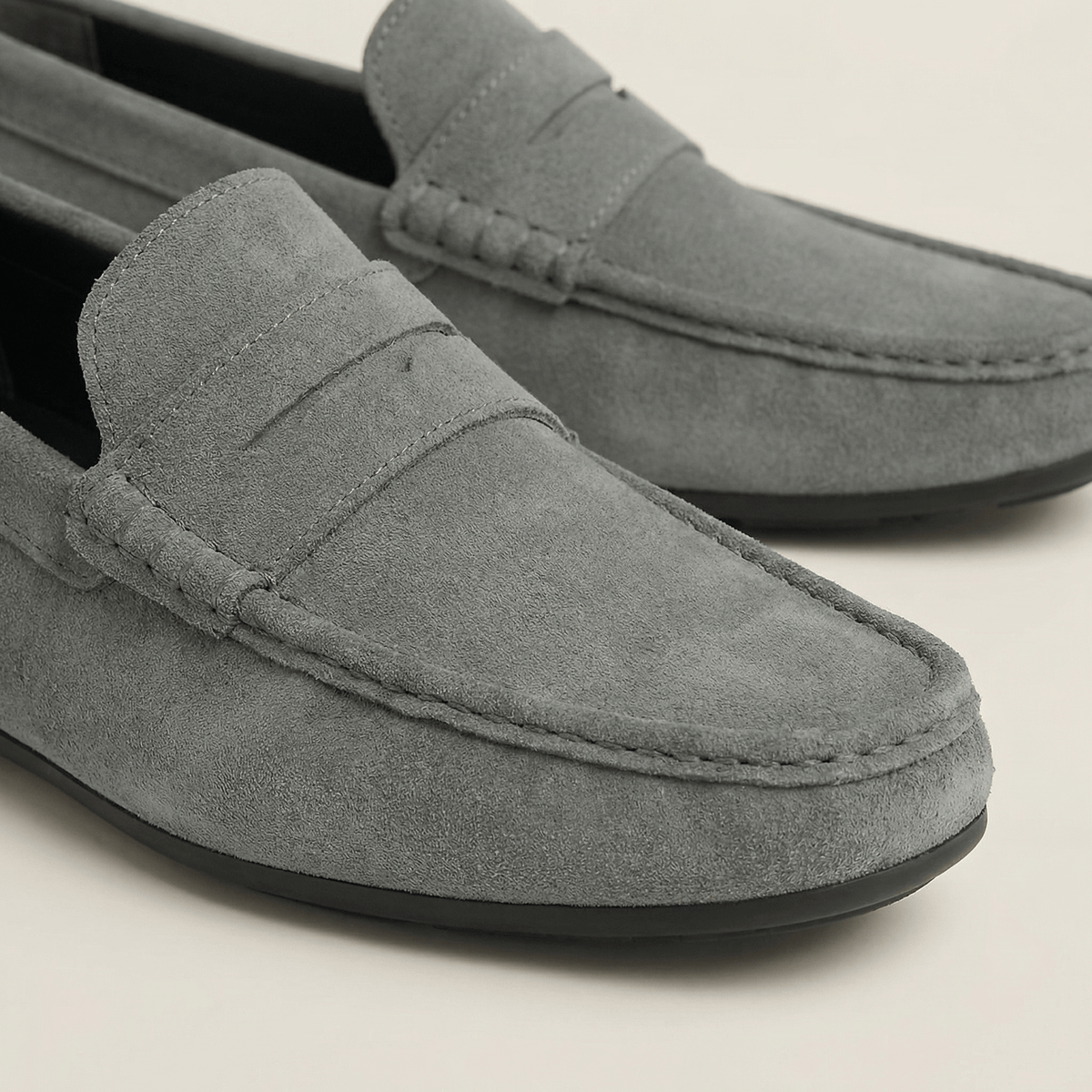 Mocassin à Barette en Cuir Suédé - image 6