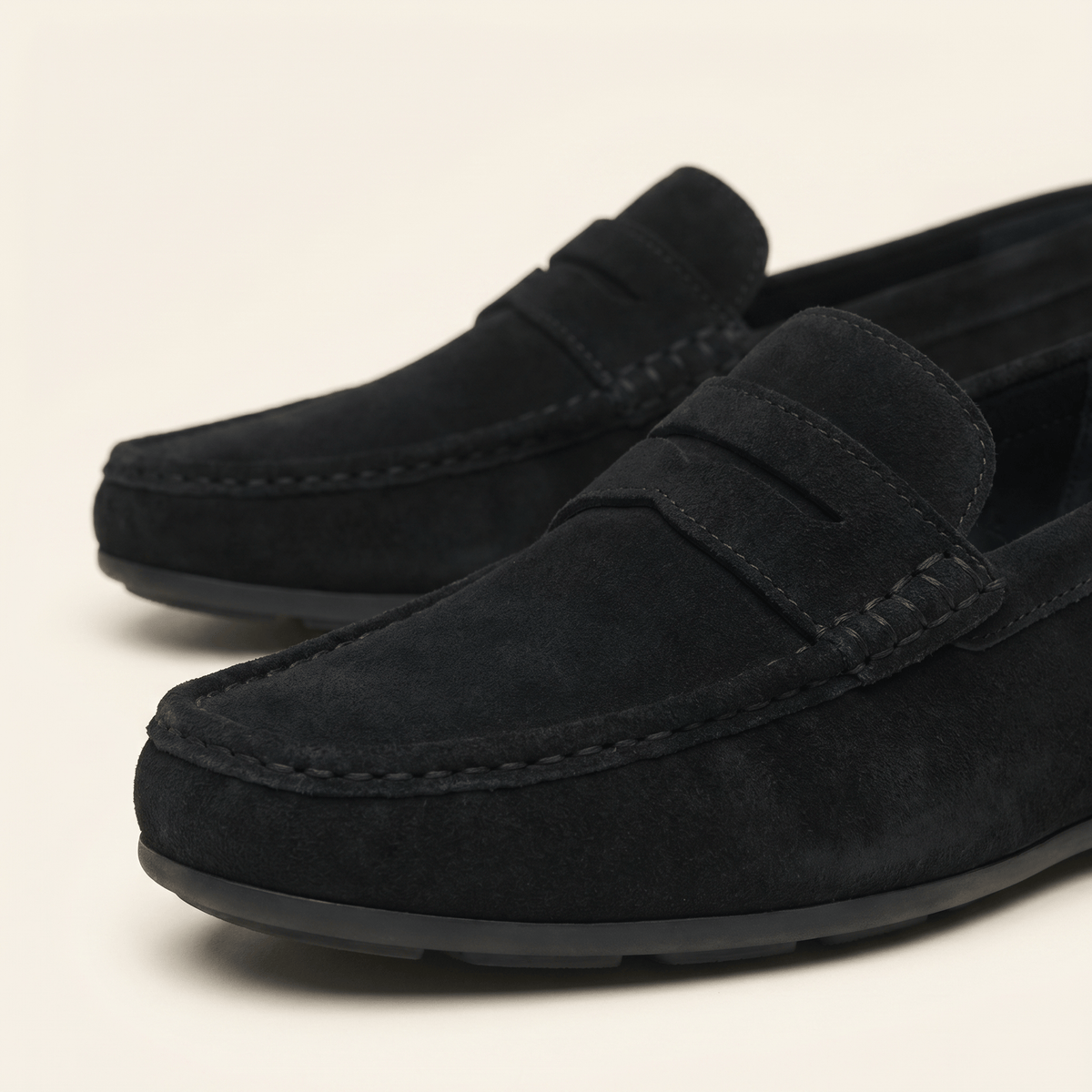 Mocassin à Barette en Cuir Suédé - image 9