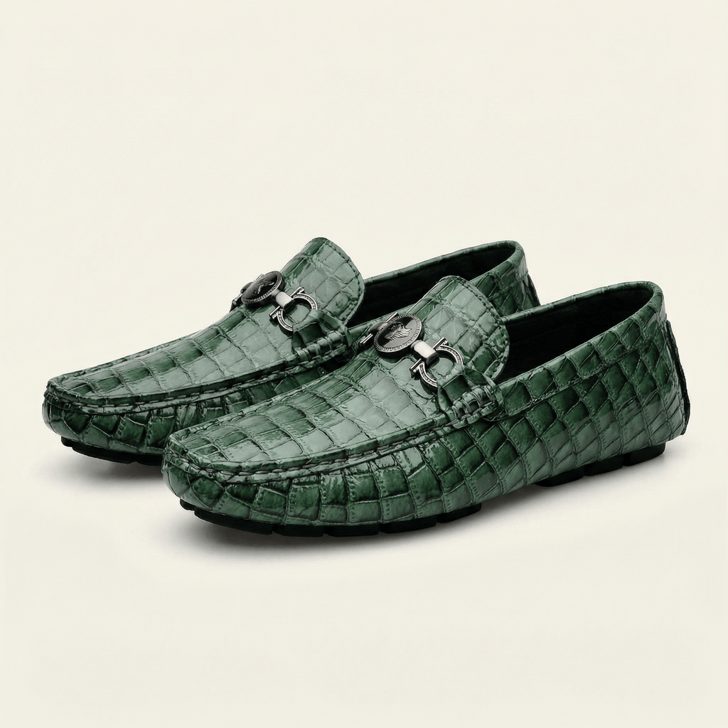 Mocassin à Mors Effet Crocodile - image 2