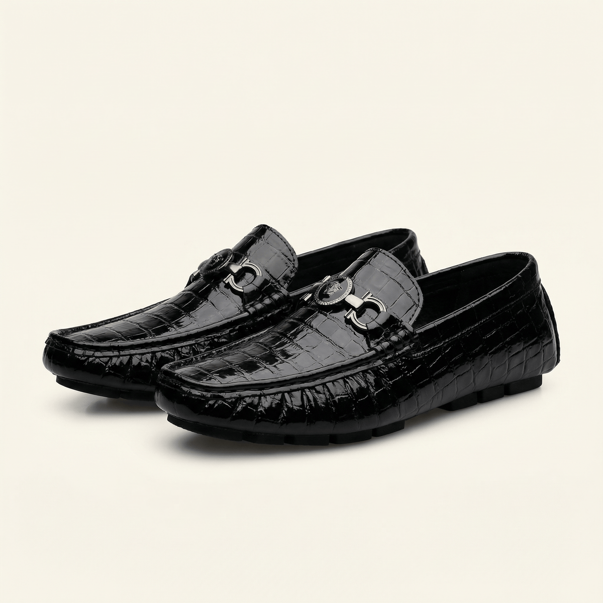 Mocassin à Mors Effet Crocodile - image 5
