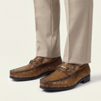 Mocassin à Mors en Cuir Embossé Crocodile - image 3
