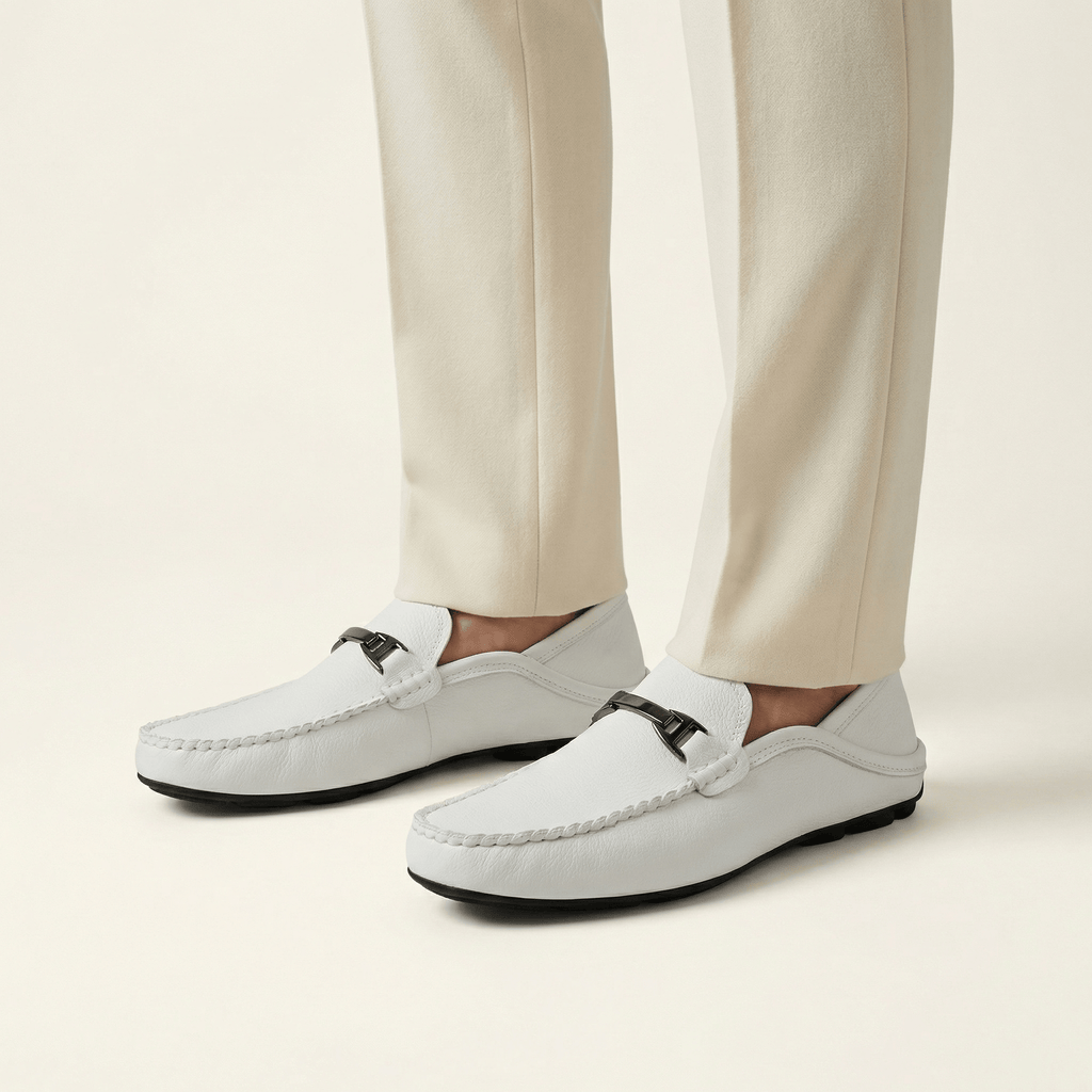Mocassin à Ornement Métallique en Cuir Lisse - image 6