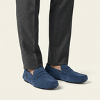 Mocassin à Picots avec Bande en Cuir Suédé - image 3