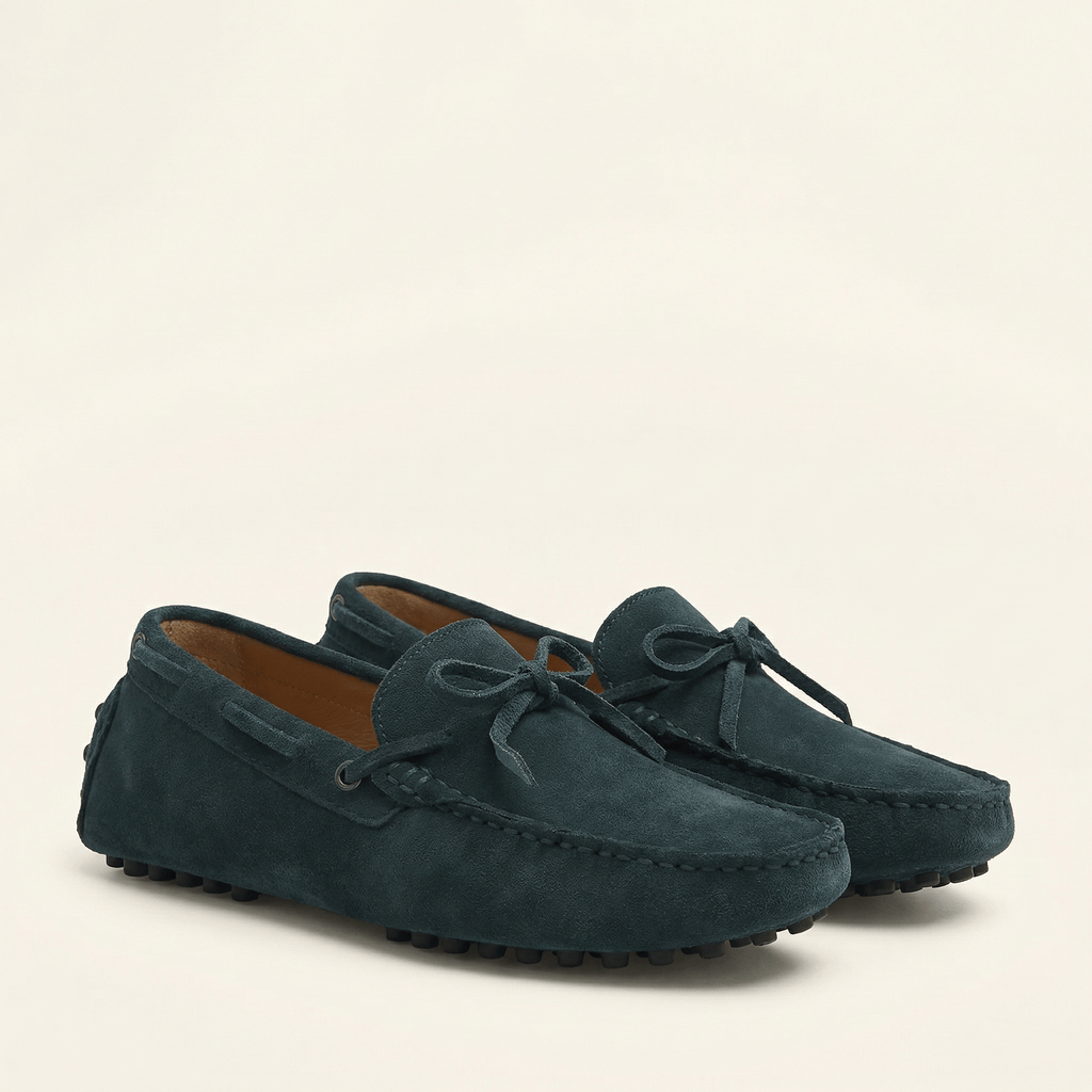 Mocassin à Picots en Daim avec Lacets Décoratifs - image 2