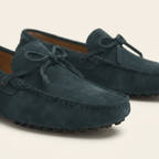 Mocassin à Picots en Daim avec Lacets Décoratifs - image 3
