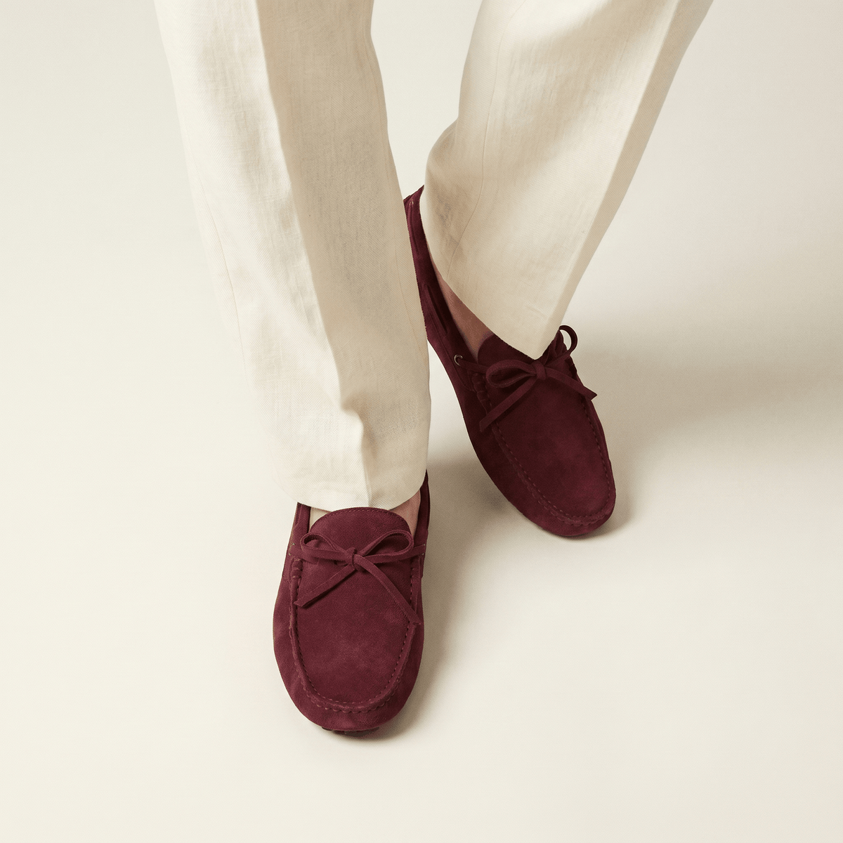 Mocassin à Picots en Daim avec Lacets Décoratifs - image 14
