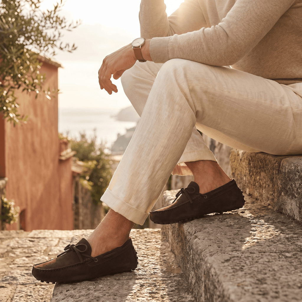 Mocassin à Picots en Daim avec Lacets Décoratifs - image 20