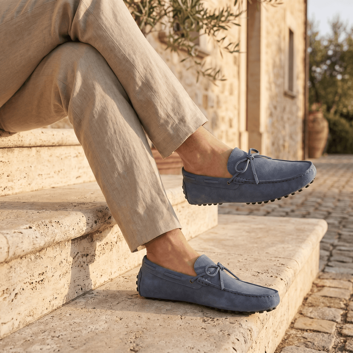 Mocassin à Picots en Daim avec Lacets Décoratifs - image 25