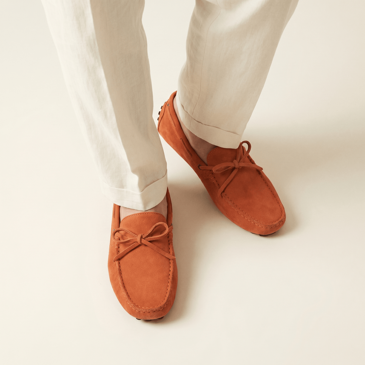 Mocassin à Picots en Daim avec Lacets Décoratifs - image 29