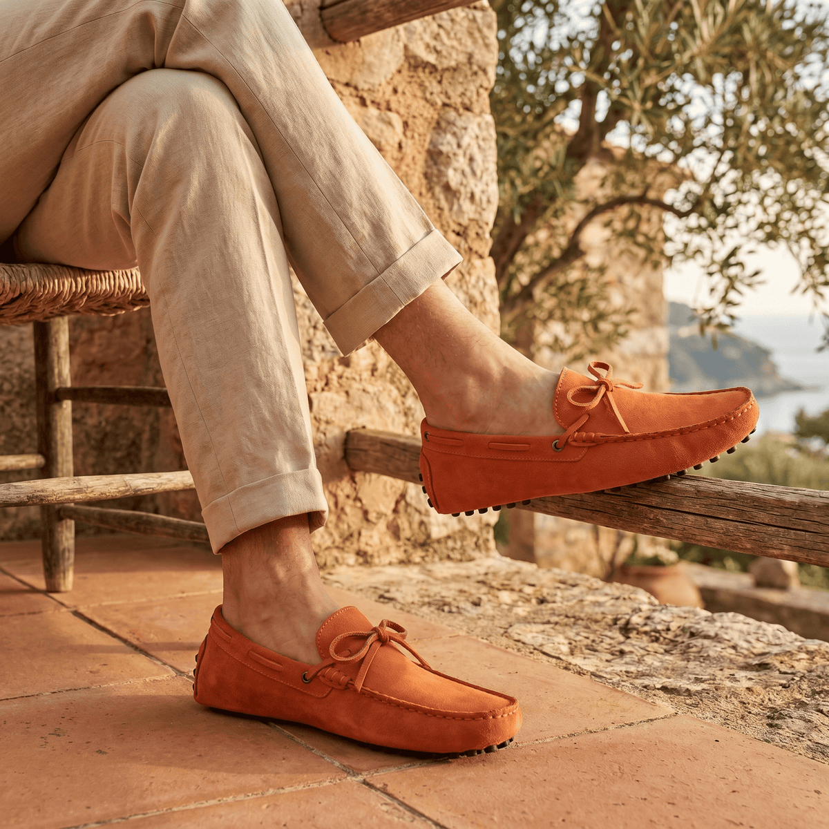 Mocassin à Picots en Daim avec Lacets Décoratifs - image 30