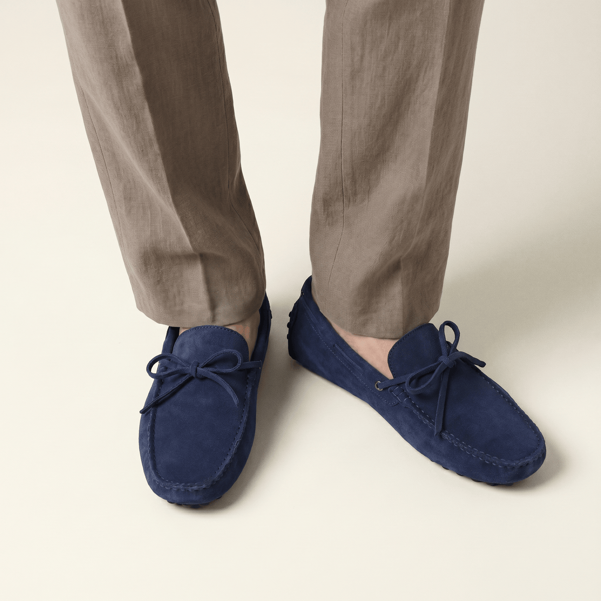Mocassin à Picots en Daim avec Lacets Décoratifs - image 34