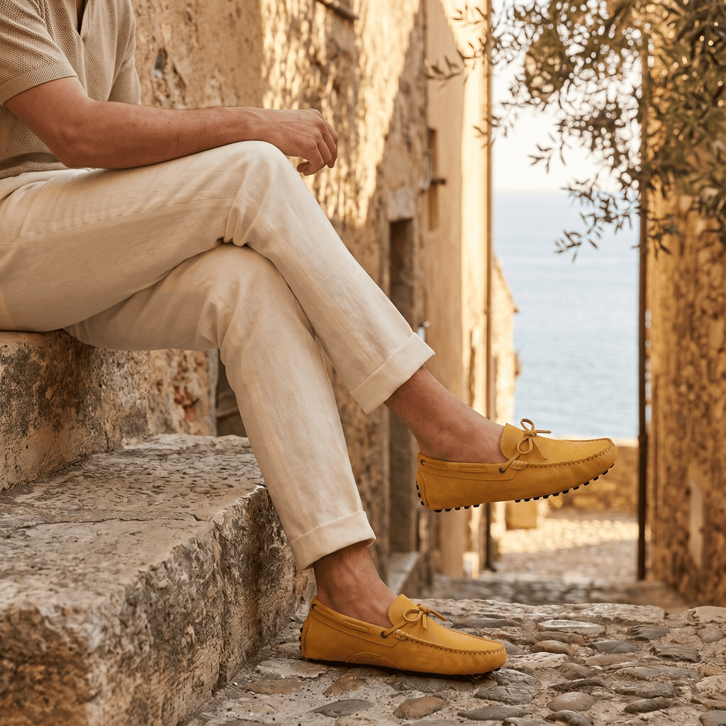 Mocassin à Picots en Daim avec Lacets Décoratifs - image 40