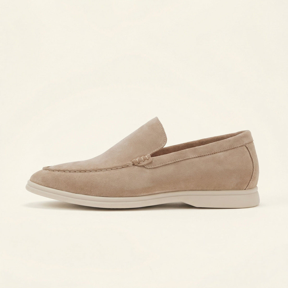 Mocassin Casual en Suédine à Semelle Confort - Beige