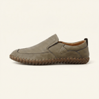 Mocassin Confort en Cuir - Beige
