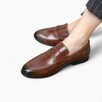 Mocassin Cuir Homme Semelle Gomme - image 3