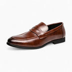 Mocassin Cuir Homme Semelle Gomme - Marron