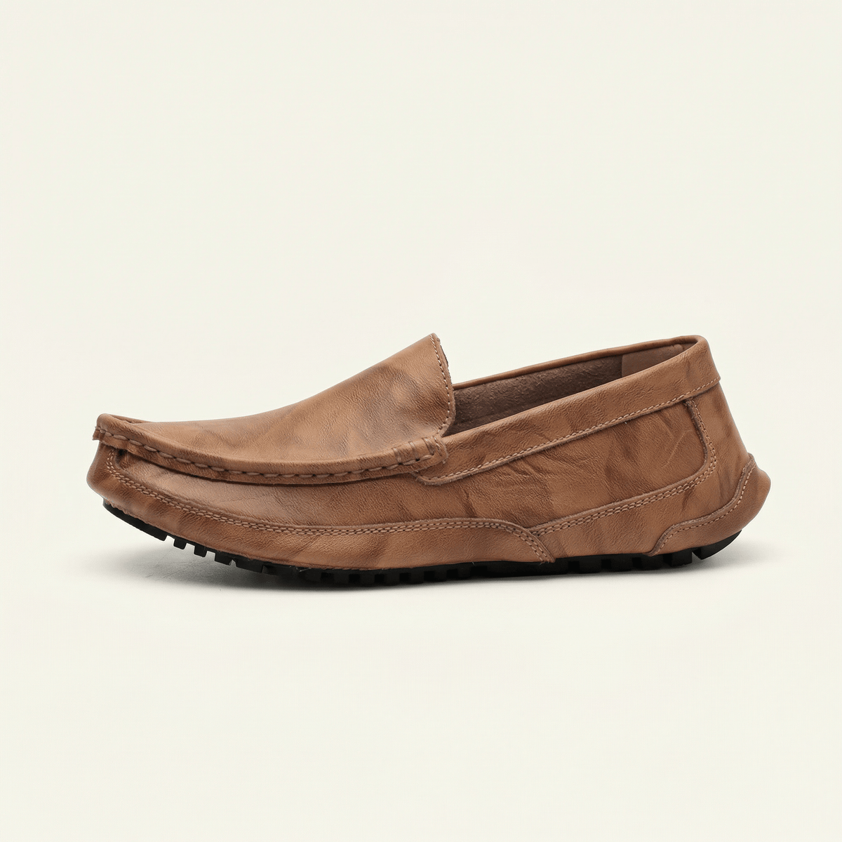 Mocassin de Conduite Homme en Cuir Souple - Camel