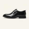 Mocassin Élégant à Boucle de Fermeture - Noir