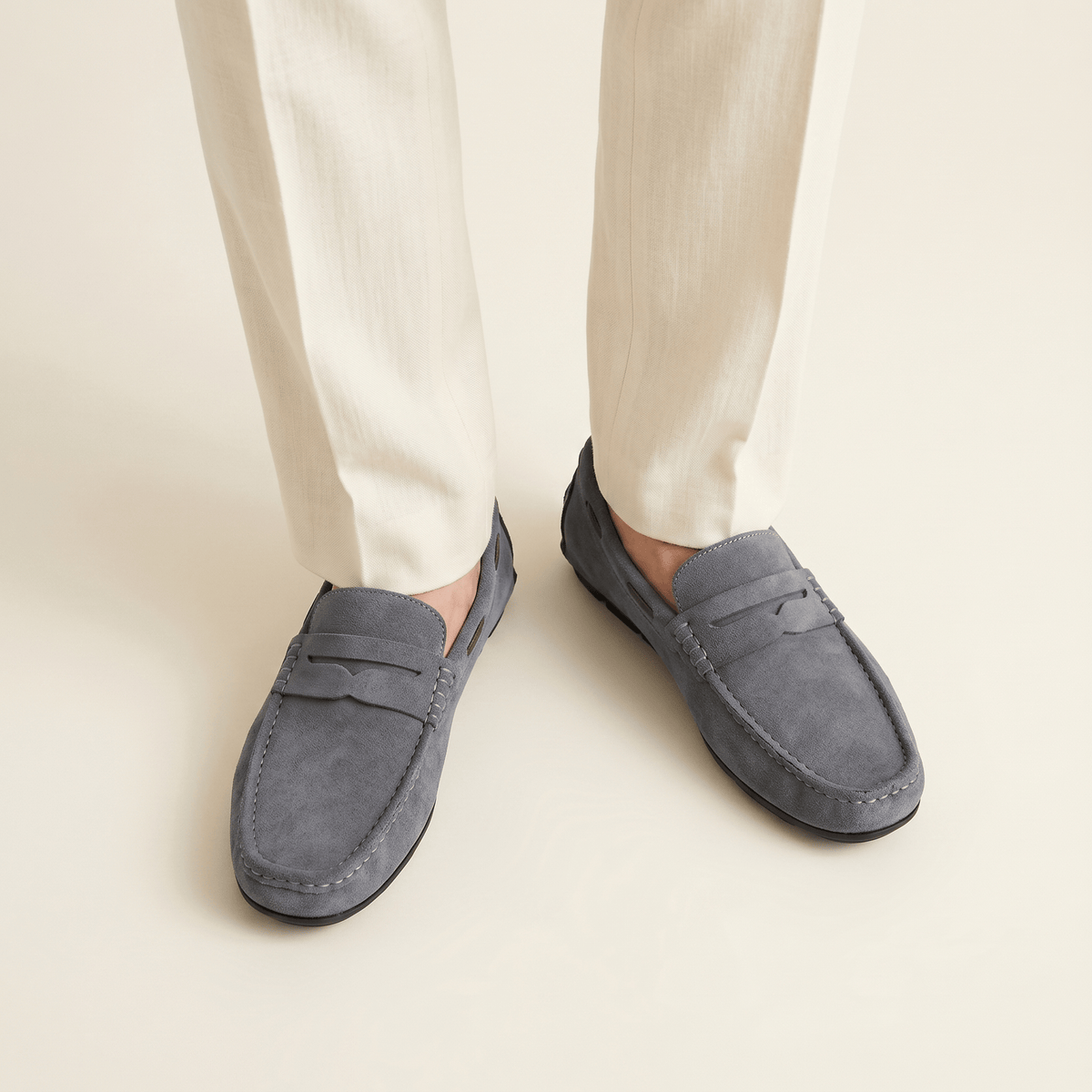Mocassin en Daim Classique à Bande - image 4