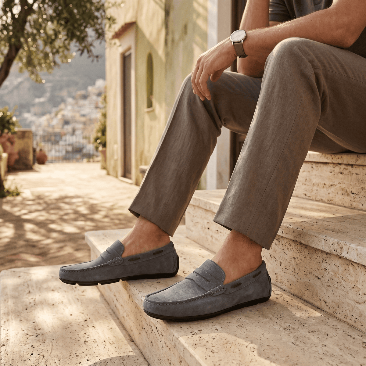 Mocassin en Daim Classique à Bande - image 5