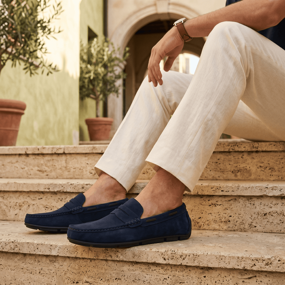 Mocassin en Daim Classique à Bande - image 20