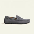 Mocassin en Daim Classique à Bande - Gris