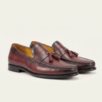 Mocassin Habillé à Glands en Cuir Lisse - image 2