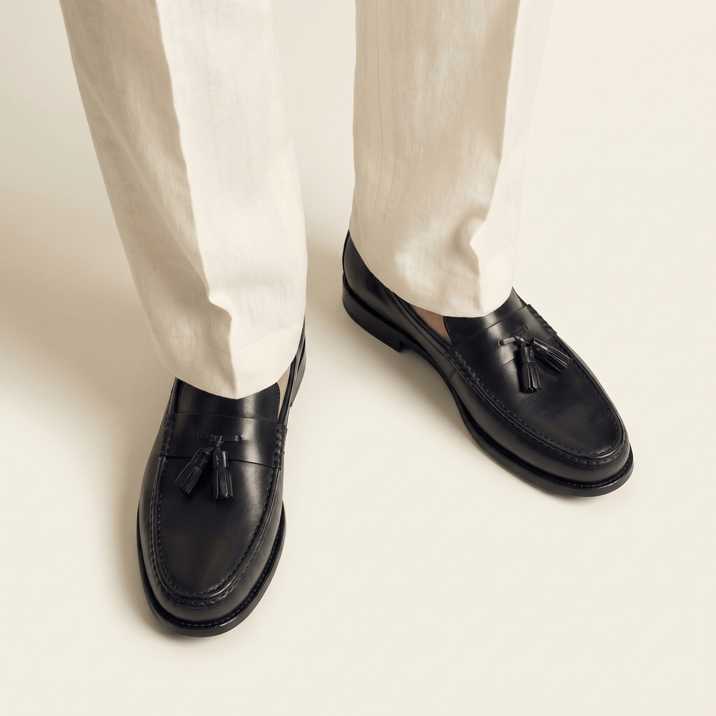 Mocassin Habillé à Glands en Cuir Lisse - image 14